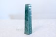 Photo1: Tokoname yaki ware turquoise blue glaze Japanese vase H24 (1)