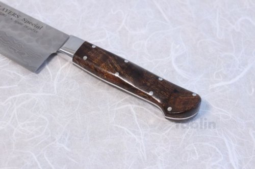 Other Images3: SAKAI TAKAYUKI Japanese knife 17 Layers hemmered Damascus steel Sugihara model