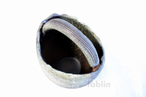Other Images1: Shigaraki pottery Japanese vase teoke seki haze H18cm