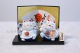 Photo1: Japanese Lucky Cat Tokoname yaki ware Porcelain Maneki Neko Fukunokami 2.4inch (1)