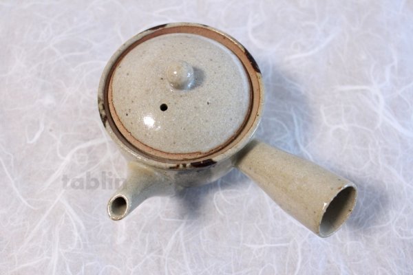 Photo4: Shigaraki Japanese tea pot kyusu sode pottery tea strainer 230ml