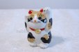 Photo3: Japanese Lucky Cat Kutani yaki ware Porcelain Maneki Neko Ryote mike H 11.8cm (3)