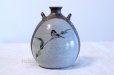 Photo1: Kutani porcelain Toshito Nakamura Sparrow single Japanese vase H15.5cm (1)