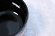 Photo5: Tokoname ware Japanese matcha tea bowl chawan obi flower line black (5)
