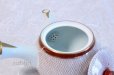 Photo3: Kutani Porcelain Japanese tea pot 500ml akaami red (3)