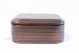 Photo3: Japanese Bento Lunch wooden Box fired cedar Serving Plate tray (3)