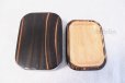 Photo2: Japanese Bento Lunch wooden Box fired cedar Serving Plate tray (2)