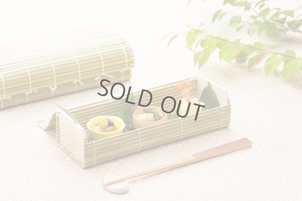 Photo4: Japanese Bento Lunch Box Serving Plate tray Natural wood bamboo size:S set of 5