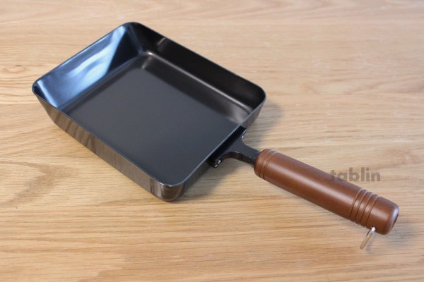 Photo3: Japanese Tamagoyaki Omelette Egg Frying Pan wooden handle Wahei made in Japan