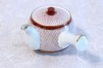 Photo1: Kutani Porcelain Japanese tea pot 500ml akaami red (1)