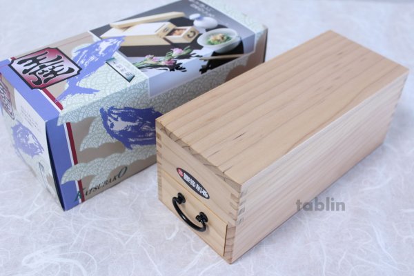 Photo1: Japanese Dried Bonito Original Content Katsuobushi Shaver Plane wood Box gyoku