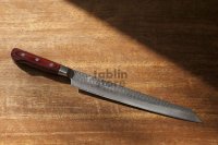 SAKAI TAKAYUKI Japanese knife 33-layer Damascus core VG-10 Kiritsuke hammered Kengata sashimi 270mm