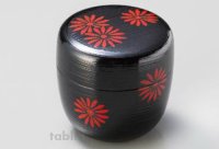 Tea Caddy Japanese Natsume Echizen Urushi lacquer Matcha container hakeme chrysa