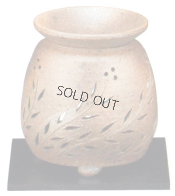 Photo9: Tokoname YT Japanese green tea aroma Incense Burner tachibana hagi H11.5cm