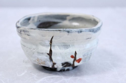 Other Images2: Mino ware tea bowl Ume fukuryo chawan Matcha Green Tea Japan