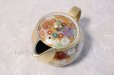 Photo5: Kutani Porcelain a3 Japanese tea pot 400ml gold hanazume (5)