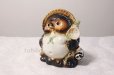 Photo2: Shigaraki pottery Japanese Tanuki Cute Raccoon Dog fukufuku H19cm (2)