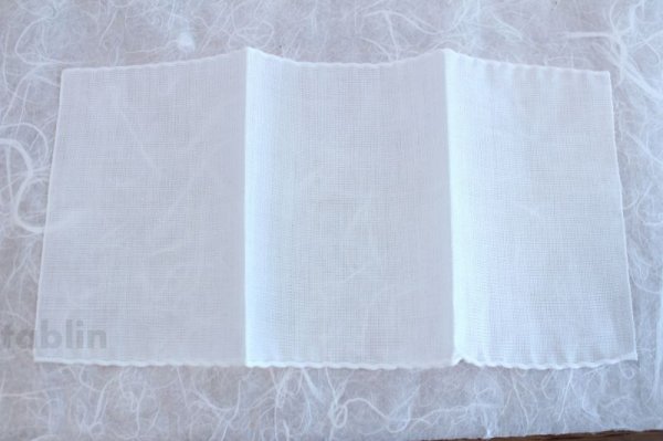 Photo2: JAPANESE TEA CEREMONY Chakin linen cloth by Hoshizuki