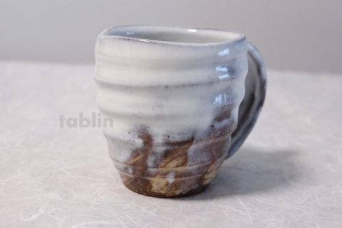 Other Images2: Hagi yaki ware Japanese pottery mug coffee cup gin white glaze keiichiro 350ml