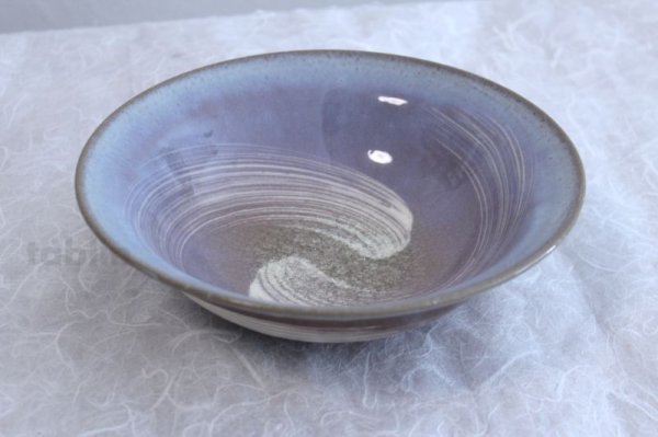 Photo5: Hagi ware Japanese Serving bowl Sky W215mm