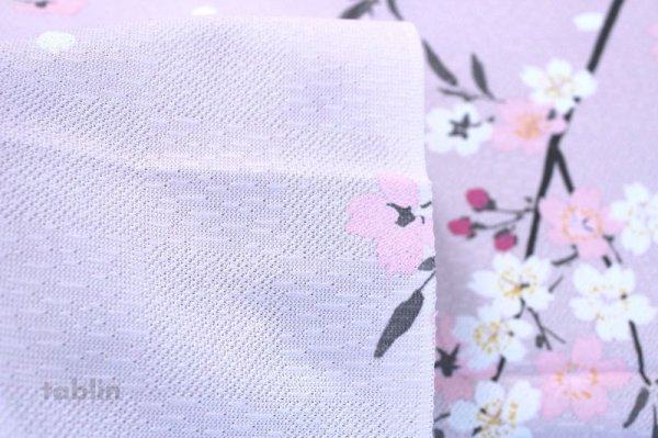 Photo5: Noren CSMO Japanese door curtain Weeping Sakura pink 85 x 150cm
