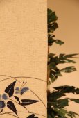 Photo7: Noren CSMO Japanese door curtain Wisdom of the forest - Dayflower navy 85 x 90cm