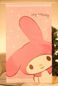 Photo1: Noren CSMO Japanese door curtain My melody pink 85 x 150cm (1)