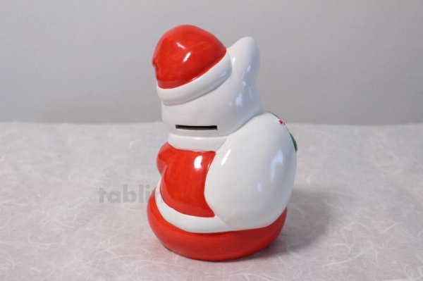 Photo5: Japanese Lucky Cat Tokoname ware YT Porcelain Maneki Neko Santa Claus H19cm