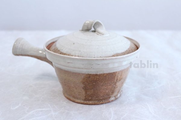 Photo3: Shigaraki pottery Japanese tea pot kyusu Usugesho pottery tea strainer 500ml