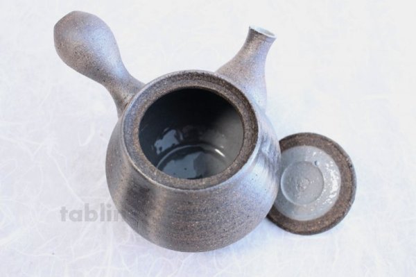 Photo5: Shigaraki pottery Japanese tea pot kyusu Ibushi pottery tea strainer 550ml