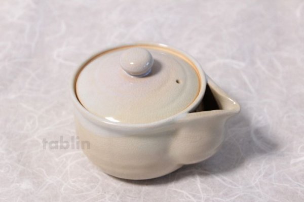 Photo3: Japanese tea set pot cups yusamashi Houhin himedo pottery tea strainer 200ml