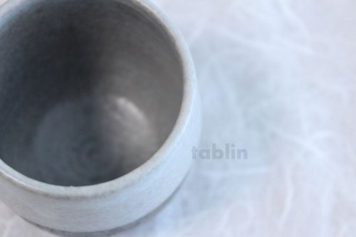 Other Images2: Shigaraki pottery Japanese tea cups kamahen hai monotone yunomi set of 2