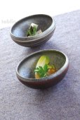 Photo3: Shigaraki pottery Japanese soup noodle serving bowl Ginsai line D140mm