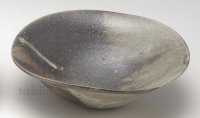 Shigaraki pottery Japanese soup noodle serving bowl hai tawami D215mm