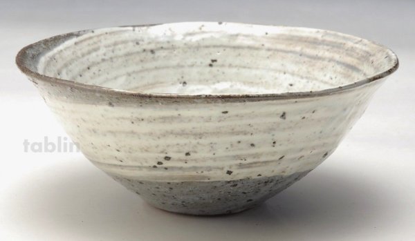 Photo2: Shigaraki pottery Japanese soup noodle serving bowl hakekoba D160mm