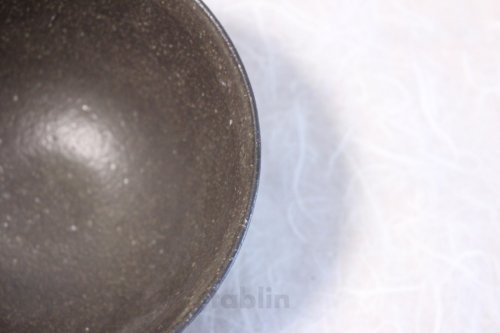Other Images1: Shigaraki pottery Japanese soup noodle serving bowl black sai D150mm