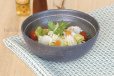 Photo4: Shigaraki pottery Japanese soup noodle serving bowl black sai D200mm (4)