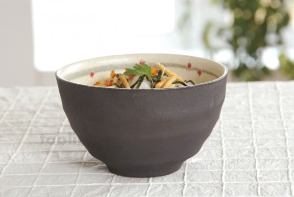 Photo2: Shigaraki pottery Japanese soup noodle serving bowl haruuta D135mm