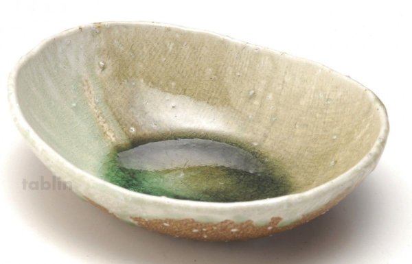 Photo2: Shigaraki pottery Japanese soup noodle serving bowl harukusa daen D170mm
