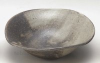 Shigaraki pottery Japanese soup noodle serving bowl hai tawami D190mm