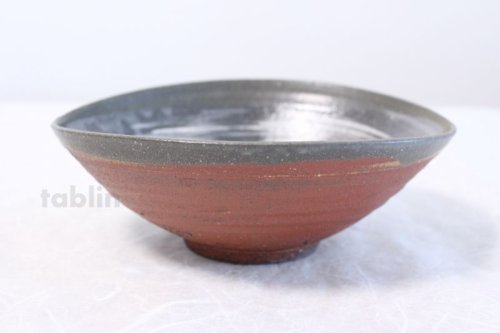 Other Images2: Shigaraki pottery Japanese soup noodle serving bowl akane tawami D200mm