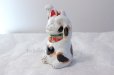 Photo2: Japanese Lucky Cat Kutani Porcelain Maneki Neko mike ryote H18cm (2)