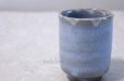 Photo4: Hagi ware Senryuzan climbing kiln Japanese tea cups light blue glaze set of 2 (4)
