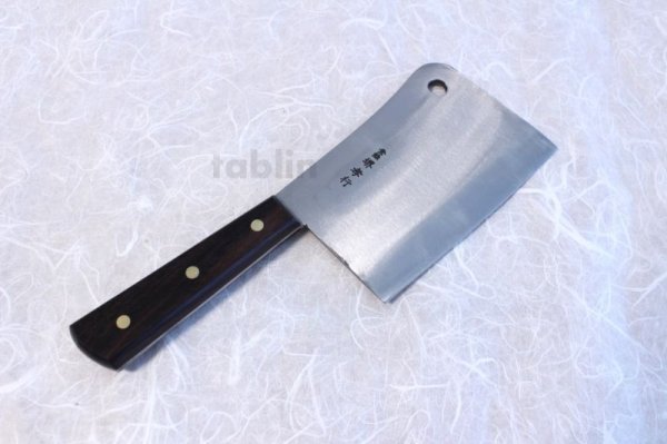 Photo1: SAKAI TAKAYUKI CLEAVER KNIFE SK steel hole 