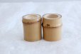 Photo2: Japanese Bamboo Futaoki for tea ceremony Yasaburo Suikaen Furo and Ro set of 2 (2)