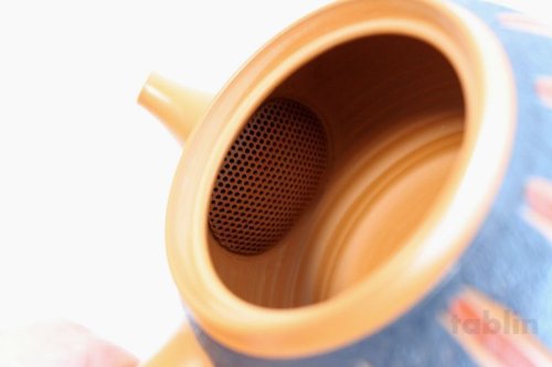 Other Images1: Tokoname ware　YT Japanese tea pot Haruyama marrow ceramic tea strainear 360ml