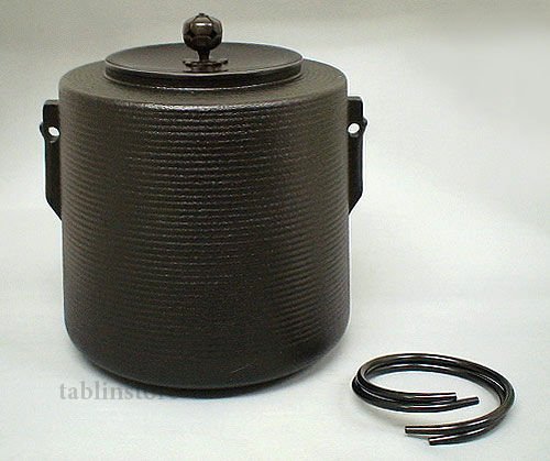 Other Images3: Chagama kama line pail tea ceremony corrosion-resistant aluminum alloy 2.3L