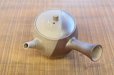 Photo1: Tokoname Japanese tea pot kyusu YT Yakishime butterfly Seiho 370ml (1)