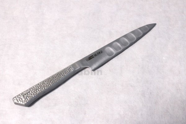 Photo1: Glestain all stainless Japanese knife dimple blade Petty any size