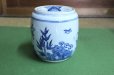 Photo1: Kiyomizu Kyoto porcelain Japanese tea ceremony water jar mizusashi Sometuke doka (1)